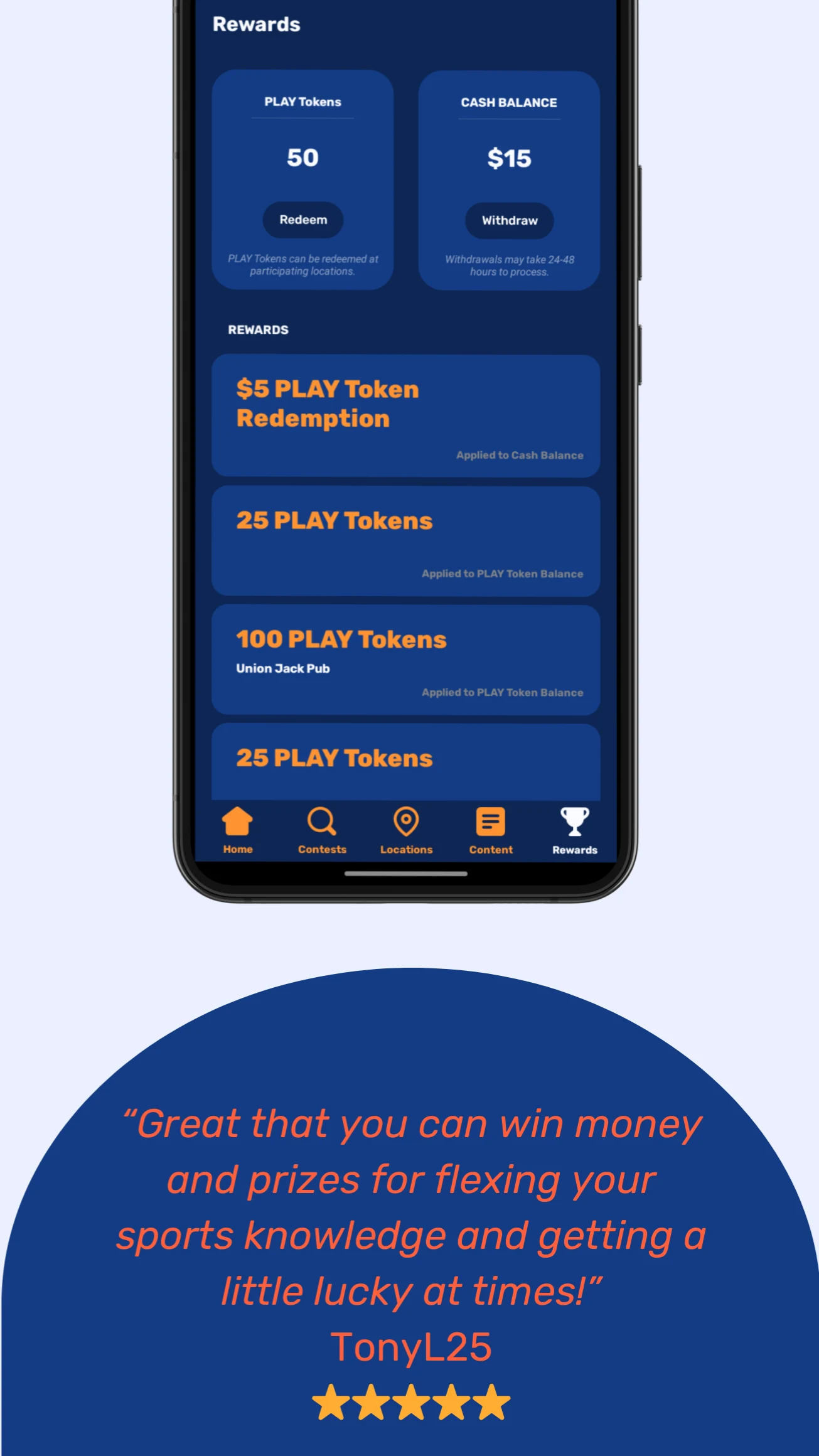 EatWatchPlay - CashBackRewards screenshot